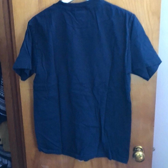 Milwaukee Brewers Navy Blue Short Sleeve Logo Shirt Medium Crew Neck Unisex MLB - Picture 4 of 4
